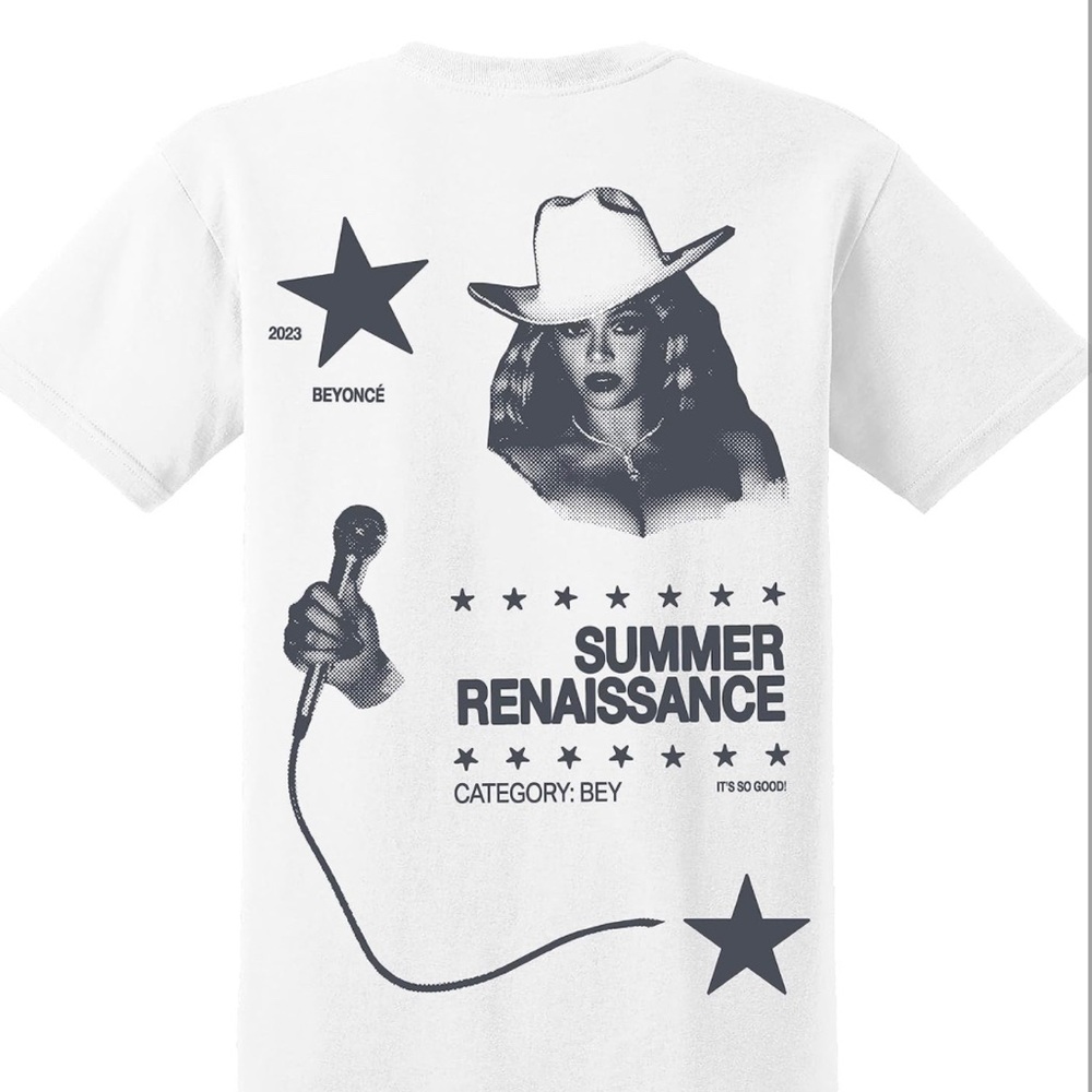 NWOT Beyoncé Official Renaissance World Tour Merch Summer T-Shirt